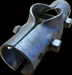 T-klämma 1½"x 2" x 1½" 12x70 mm. bult